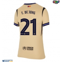 Ženski Nogometni dresi Barcelona Frenkie de Jong #21 Gostujoči 2025-26 Kratek Rokav